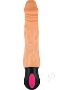 Natural Realskin Hot Cock #3 Rechargeable Warming Vibrator...