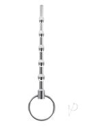 Blue Line Beaded Urethral Sound 4.5in - Stainless Steel